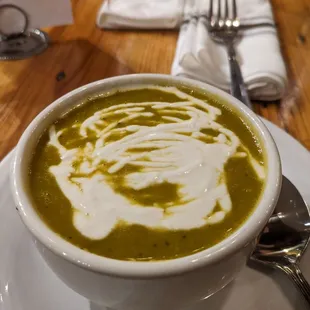 Soup of the day. Chick pea soup