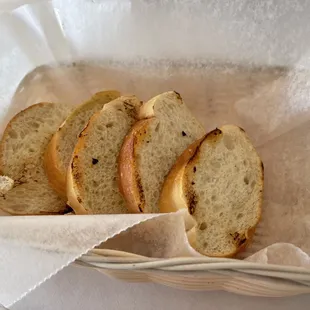Garlic bread.