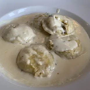 Mushroom ravioli