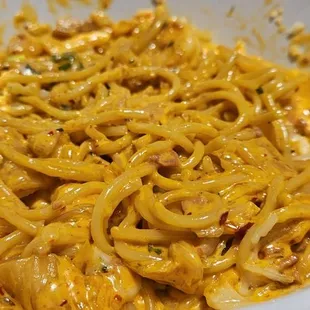 Kimchi pasta