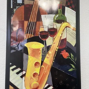 Art on the wall inside