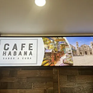 Signage inside
