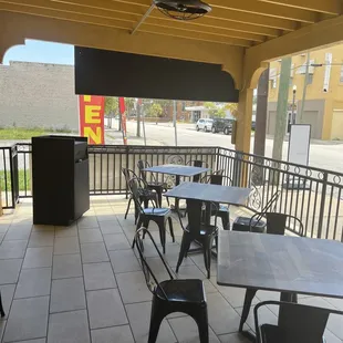 Outdoor seating on the porch!