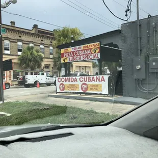 outside
