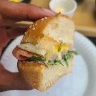 Smoked Salmon Breakfast Sandwich