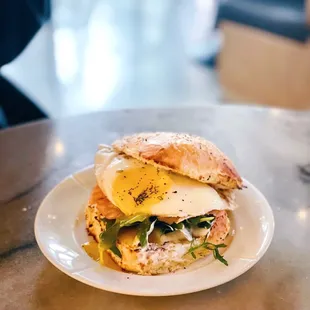 Salmon Breakfast Bun