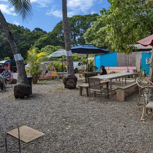 Outdoor dining area