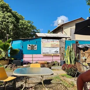 outside