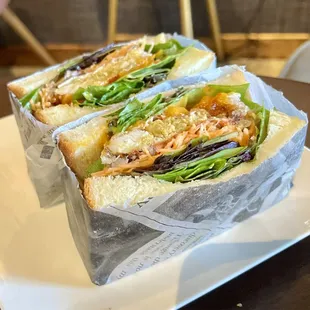 Soft shell crab sando