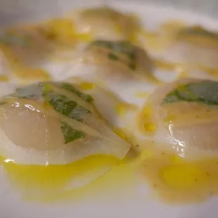 Scallop Carpaccio, was OK