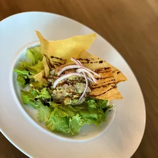 Ahi Tuna Tartar (sesame sauce)