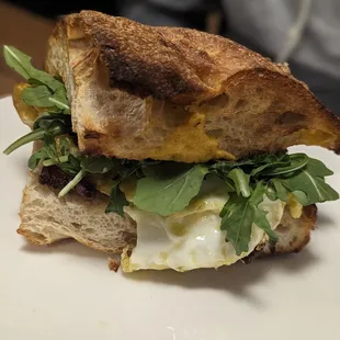 Breakfast sandwich and avocado toast with poached egg! So delicious!!