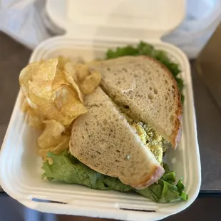 Tarragon Chicken Salad Sandwich