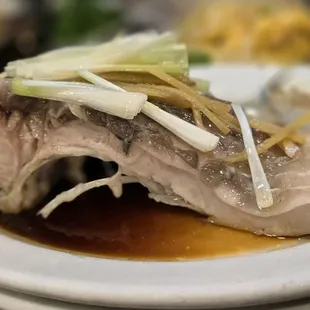 steamed Buffalo Carp fish
