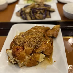 Crispy garlic chicken