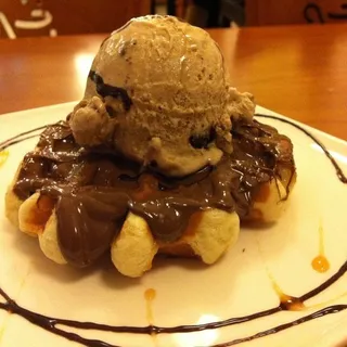 Nutella Belgian Liege Waffle