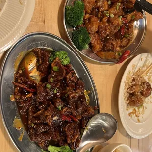 Orange Beef &amp; Chow Chow Vhicken