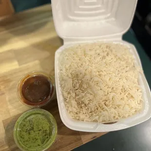 Rice and chutney