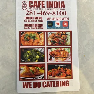 Café India Menu