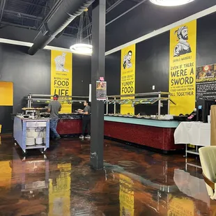 Delicious buffet with vegetarian options