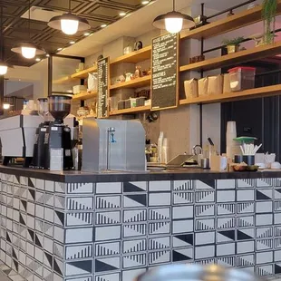 the interior of a restaurant