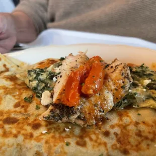 Chicken Florentine Crepe