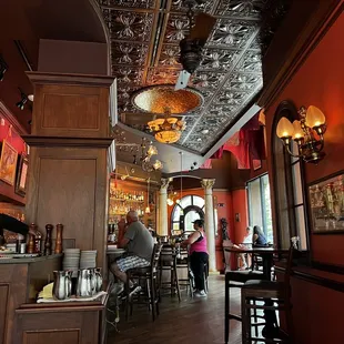 the interior of a restaurant