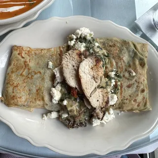 Chicken Florentine Crepe