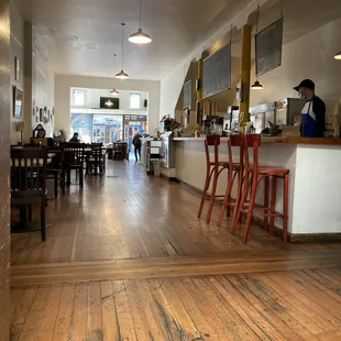 High ceilings and plenty of seating gives this place a fresh, airy vibe.