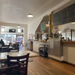 the interior of a coffee shop