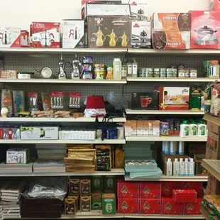 Kitchen implements &amp; coffee servers.