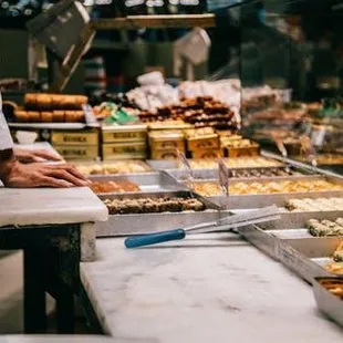 a chef preparing food