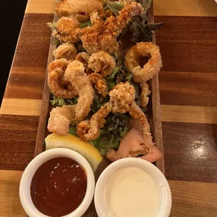 Calamari (so yummy).