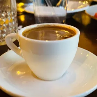 Cafe is very strong and good for dinner after