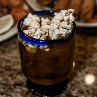 a cup of hot chocolate with marshmallows