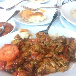 Eggplant with sauce
