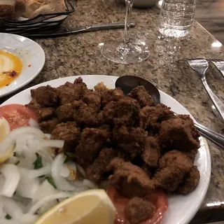 Sauteed Liver Cubes