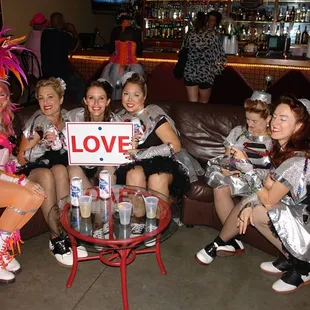 A bevy of young beauties