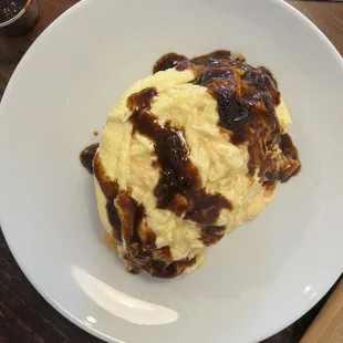 Cafe Itadaki omurice with demi-glace