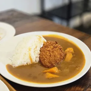 Vegetable Croquette Curry