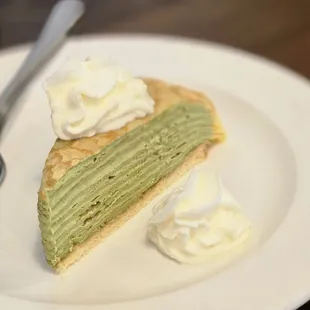 Matcha Mille Crepe Cake