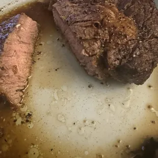 Overcooked 50.00 steaks, not medium as requested.