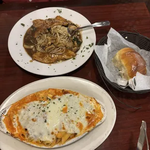 Baked Ziti Chicken Marsala