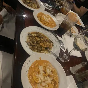 My Fiancé and I shared Chicken Marsala and Tortellini a la Vodka.