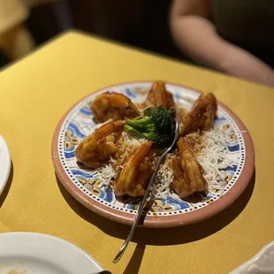 a plate of food on a table