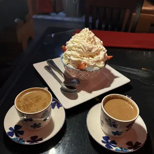 Turkish Coffee and Izmir Special Dessert