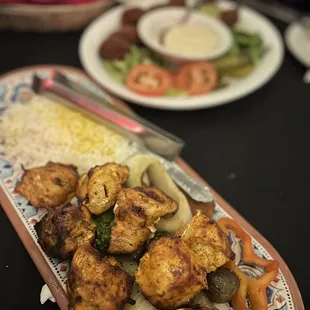 Chicken Kabob Plate