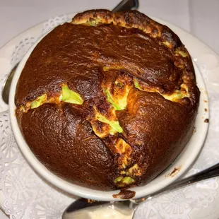 Brie &amp; Brocolli Souffle