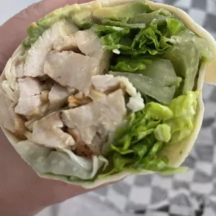 Thai chicken wrap