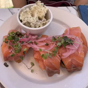 Salmon Lox Sandwich